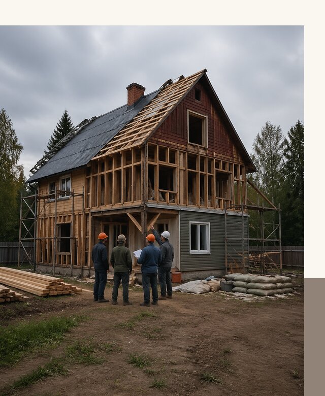 Реконструкция дачного дома в Рыбинске под ключ с проектом