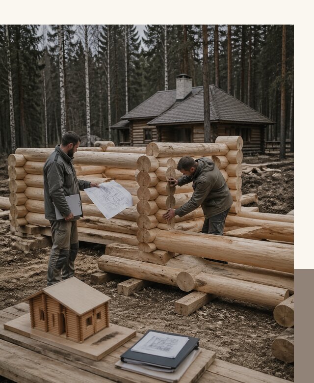 Проектирование и строительство домов из бревна в Рыбинске